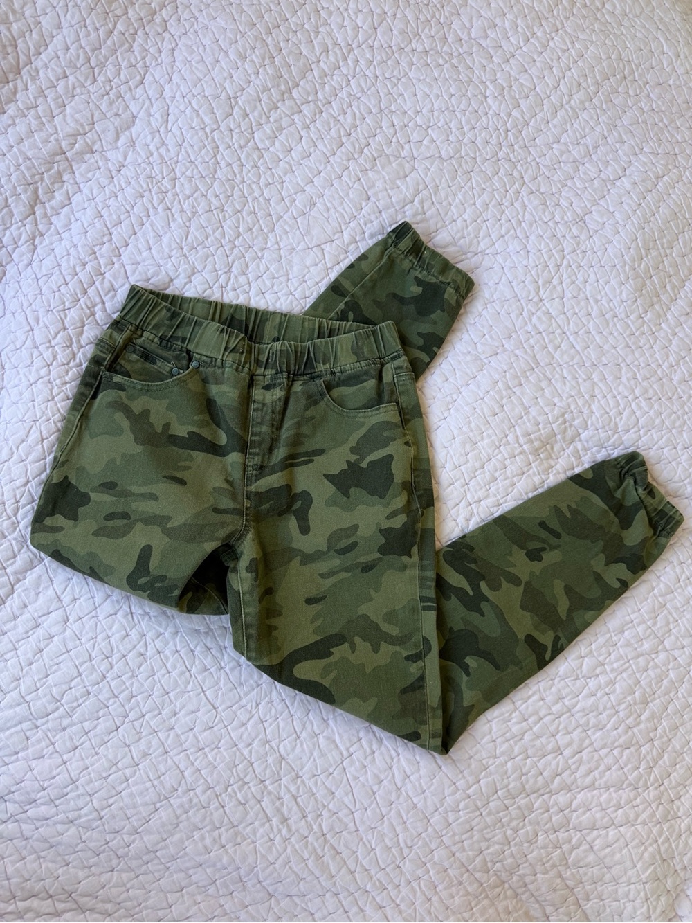 Monkey Ride Jeans Camo Elastic Waist Pants Size 7/28